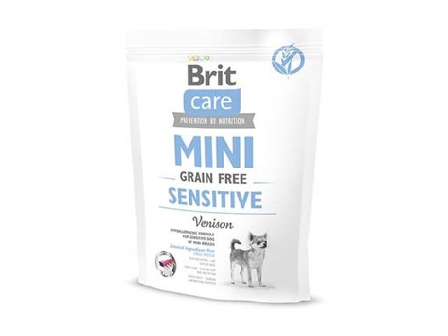 Brit Care Grain-Free Mini Sensitive Venison / беззерновий, для дорослих собак дрібних порід з чутливим травленням, Brit Care Grain-Free Mini Sensitive Venison / беззерновий, для дорослих собак дрібних порід з чутливим травленням, 0,4кг