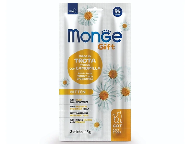 MONGEGIFTC SOFTST KITTEN форель з ромашкою ласощi для котів