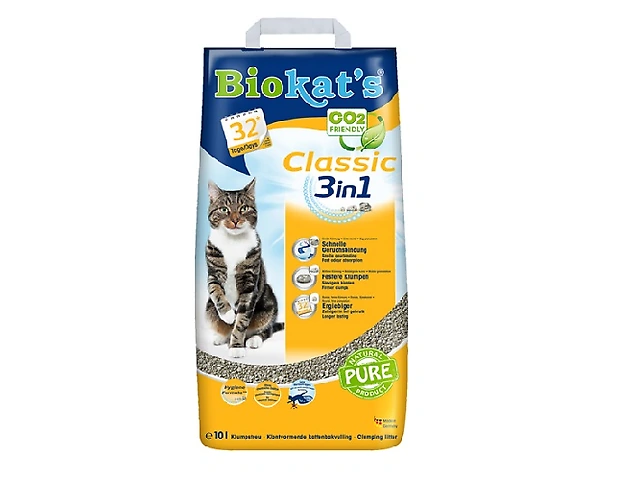Biokats CLASSIC бентонітовий наповнювач (bentonite cat litter) 10 л.