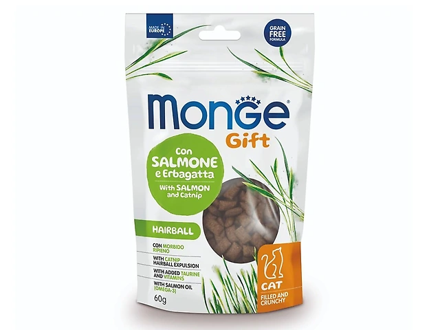 MONGEGIFTC FILL HAIRB лосось і котяча м'ята ласощi для котів