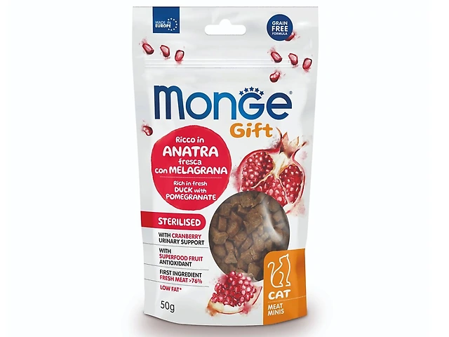 MONGEGIFTC  MEATMIN STER качка з гранатом ласощi для котів