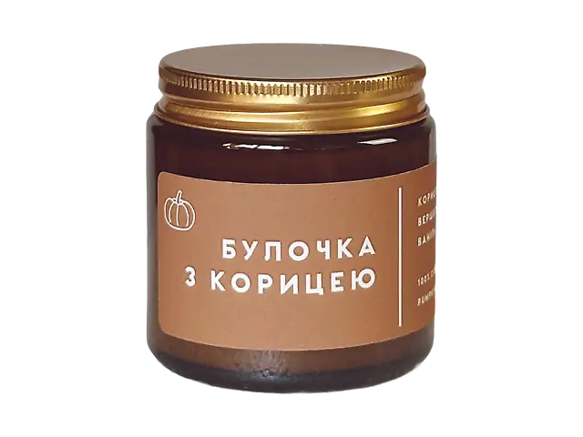 "Булочка з корицею" соєва свічка
