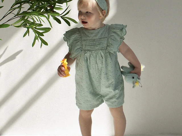 Ромпер м'ятний з об'ємними рюшами Sergent Major