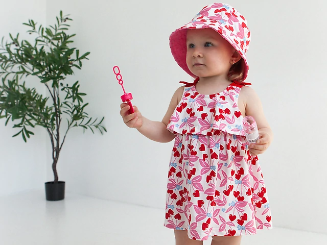 Сукня з червоними бантами та квітками з серцями Sergent Major