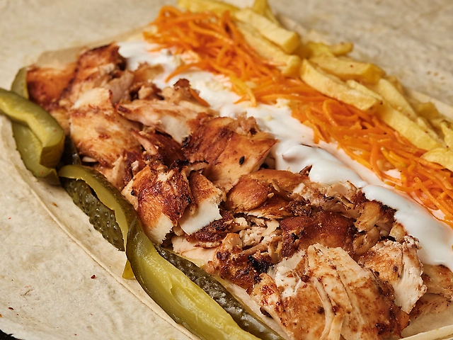 Шаурма куриная картошка морковка