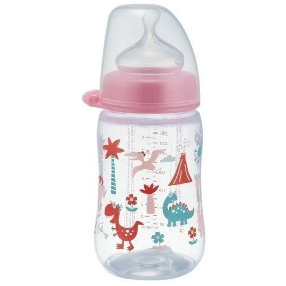 РР пляшка 260 мл.з широкою горловиною&quot;Д&quot; + соска з широкою шийкою (Система &quot;Actiflex&quot;)  M/NIP