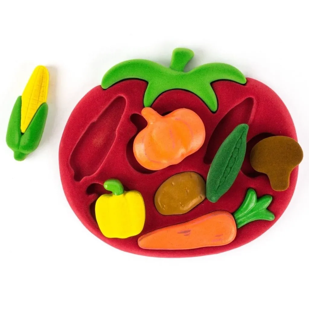 Навчальна гра з каучукової піни &quot;3Д Сортер Овочі&quot;, шт