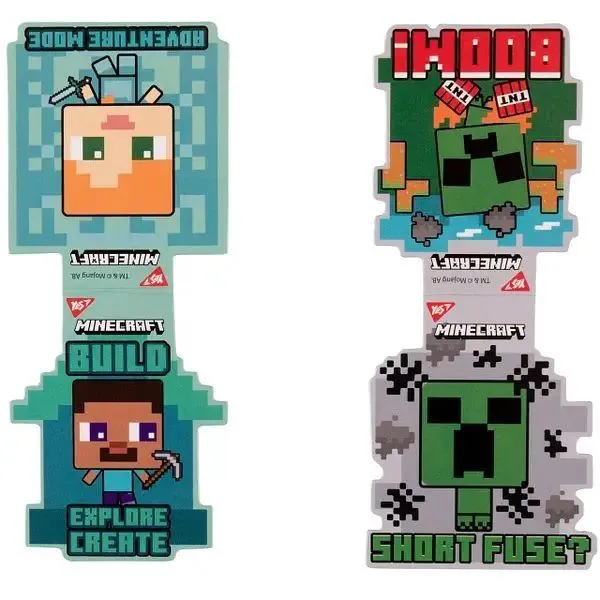 Закладки магнітні Yes &quot;Minecraft friends&quot;, 2шт