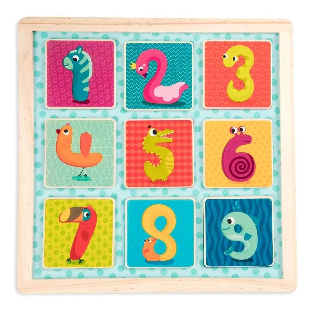 Дерев'яна іграшка-вкладиш - Магнітні цифри