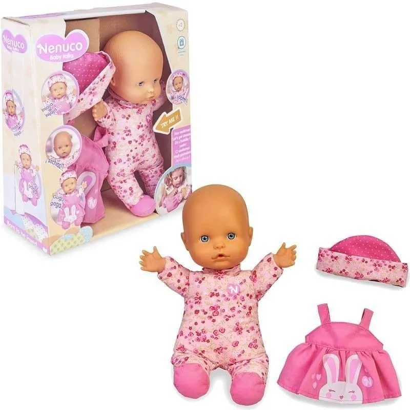 М&#039;який пупс Ненуко зі звуками Давай одягатися, 25 см