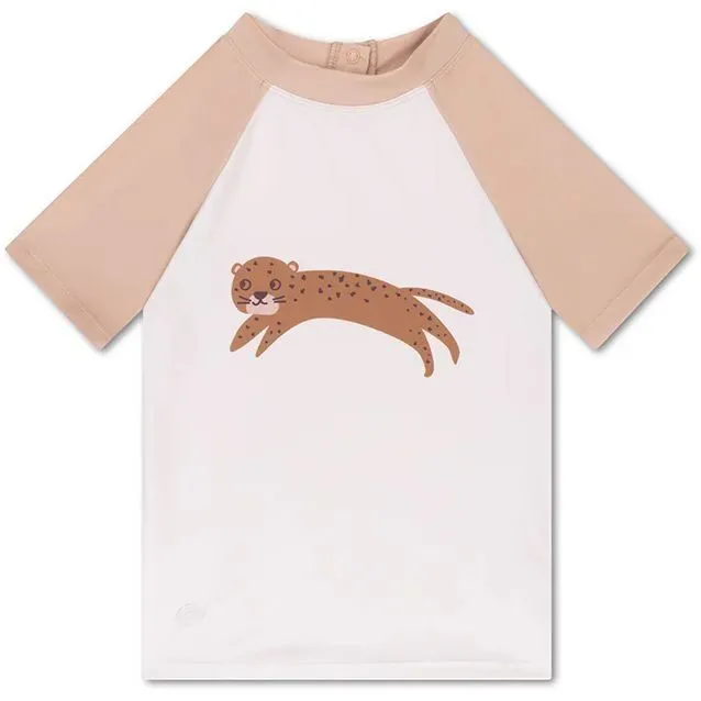 Футболка для купання/рукав  Brown Leopard Animal 74/80