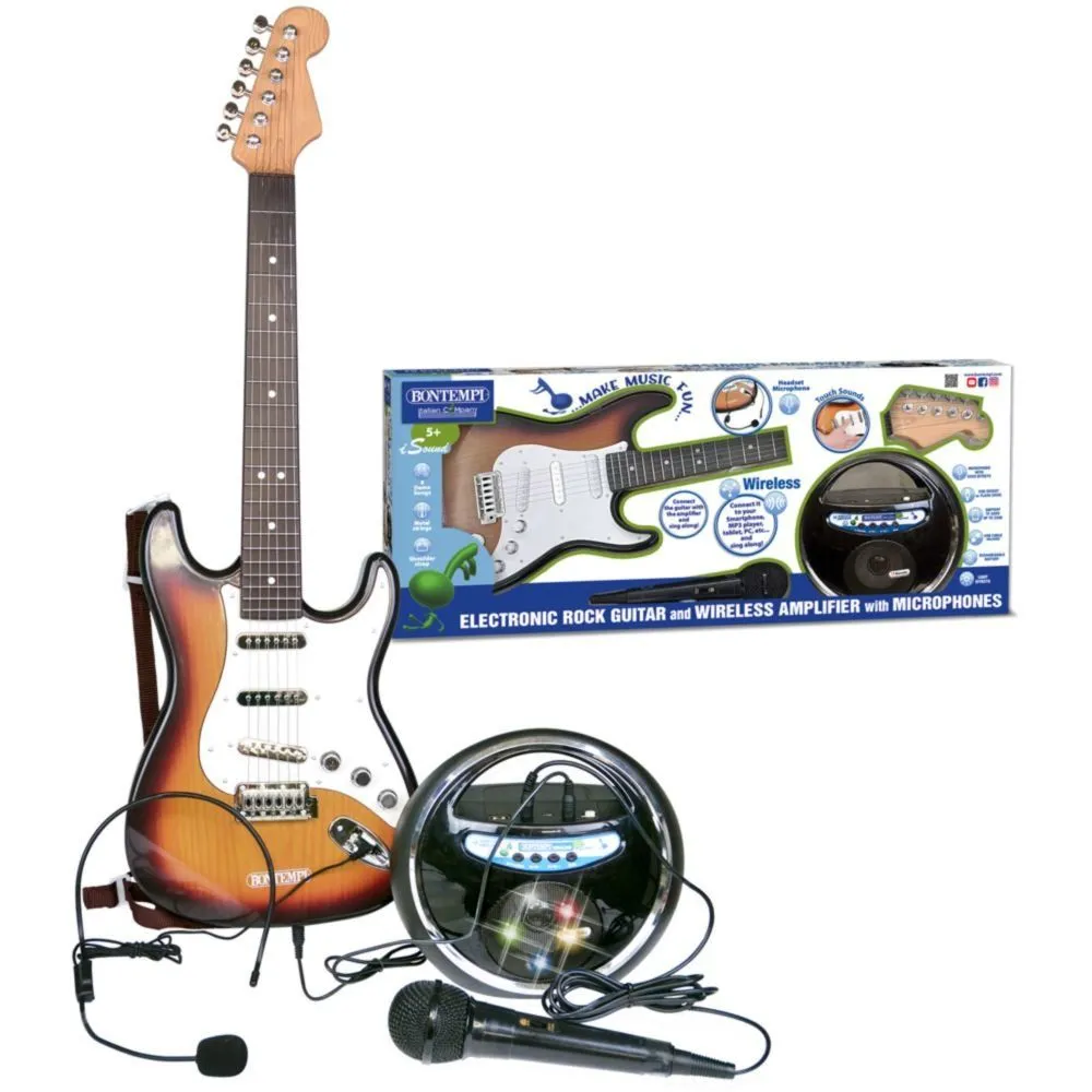 Електронна гітара з мікрофоном та бездротовим зєднанням