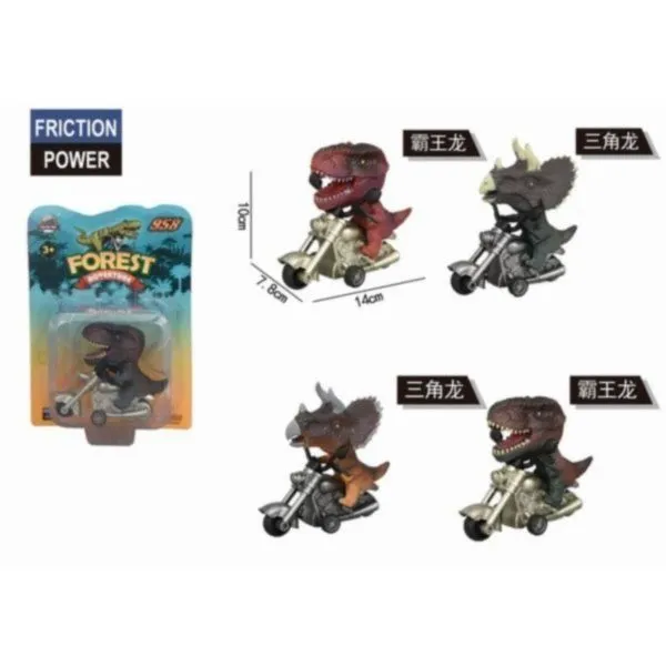 Іграшка мотоцикл-динозавр, інерційний арт. 1801F