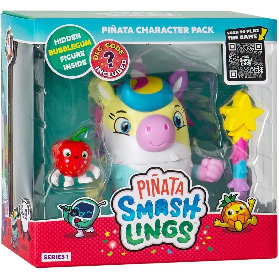 Ігровий набір PINATA SMASHLINGS  ЄДИНОРІГ ЛУНА (1 велика фігурка, 2 екскл. фігурки)