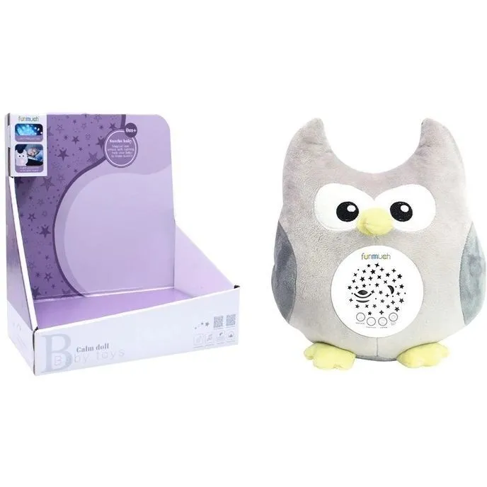 Іграшка музична м&#039;яка Funmuch СОВУШКА з проектором