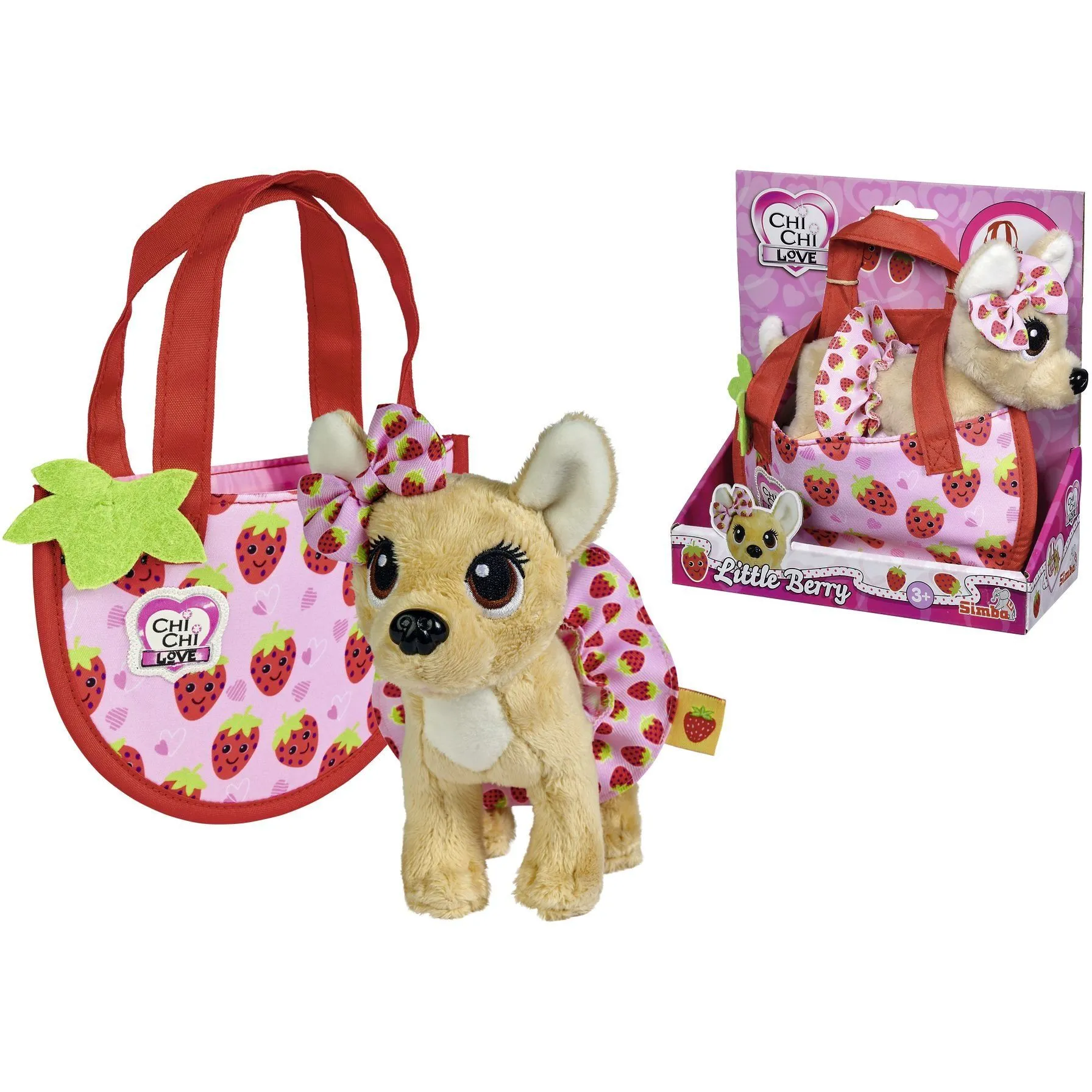 Собачка CCL &quot;Маленька ягідка&quot;, з сумочкою, 15 см., 3+