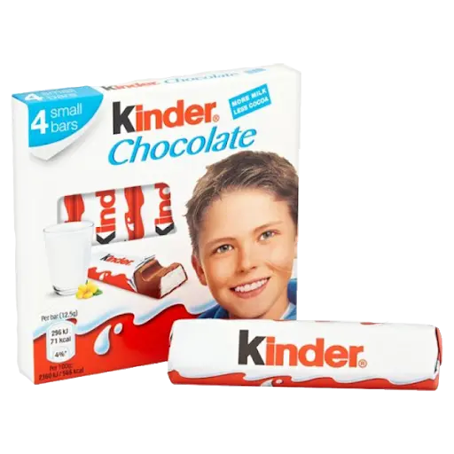 Шоколад "Kinder" з молочною начинкою, 50 г