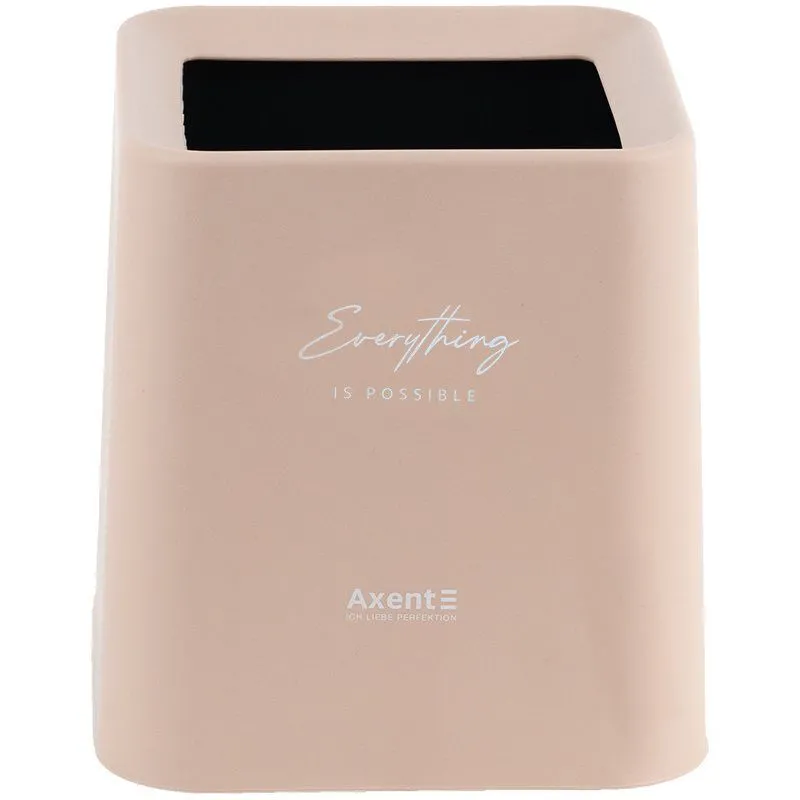 Настільний контейнер для сміття, квадратний, персиковий