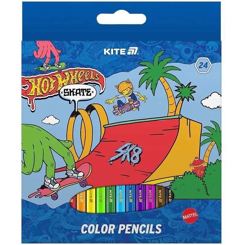 Олівці кольорові, 24 шт. HW