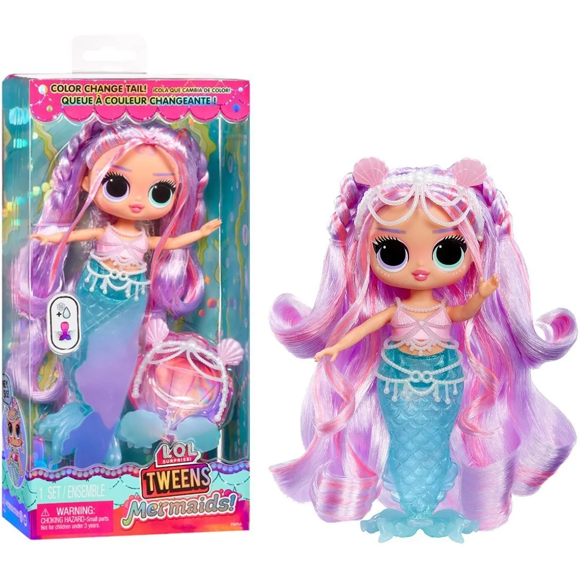 Ігровий набір з лялькою L.O.L. SURPRISE! серії &quot;Tweens Mermaids!&quot;  ЛАНА МЕРІН (з аксес.)