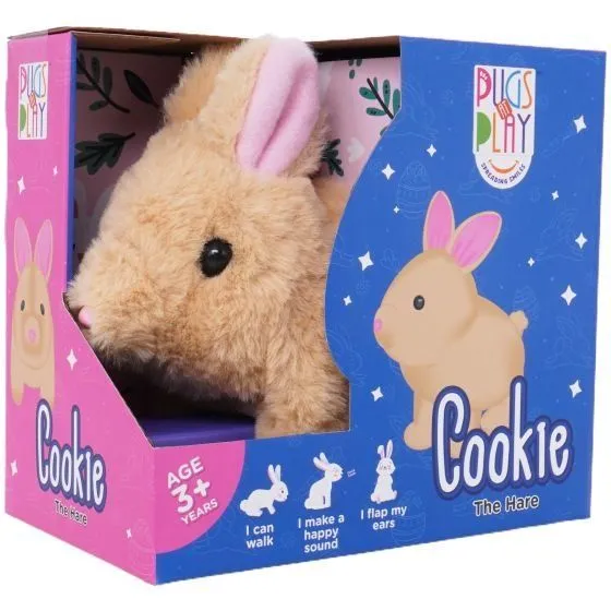 Pugs at Play Інтерактивна Іграшка Коричневий кролик &quot;COOKIE&quot;
