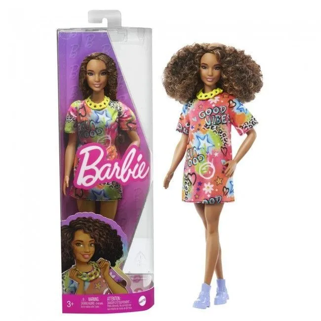 Лялька Barbie &quot;Модниця&quot; в яскравій сукні-футболці