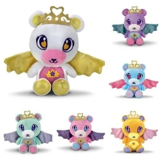 М&#039;яка іграшка GD040D2 ведмедик, 6 кольорів, 6 шт. в диспл., 34,5-23,5-17,5 см.