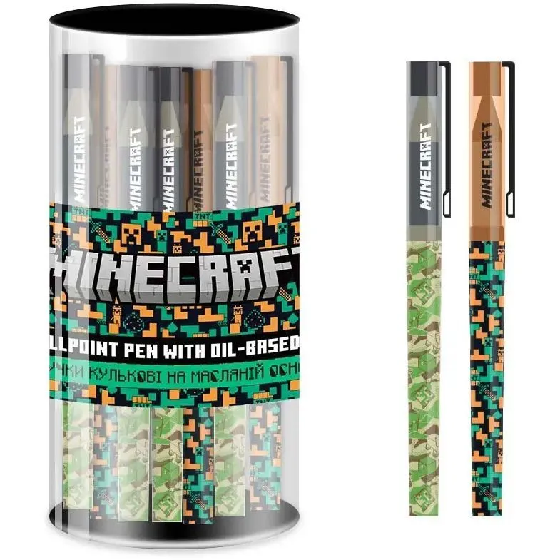 Ручка кулькова YES Minecraft 0,7 мм синя