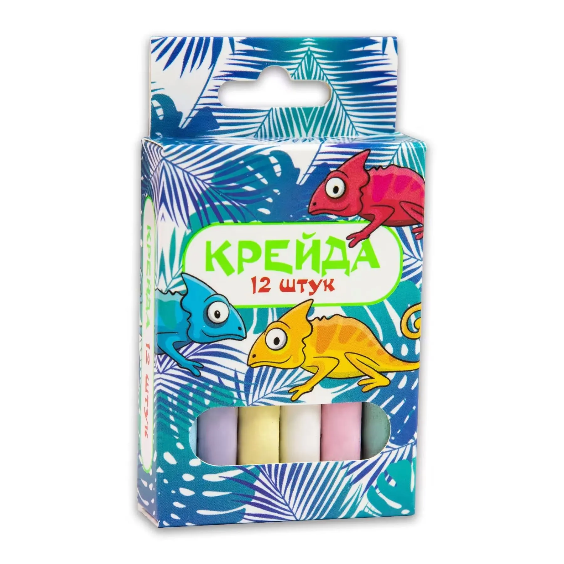 Крейда Маленька кругла - 12 штук Strateg різнокольорова (50106)