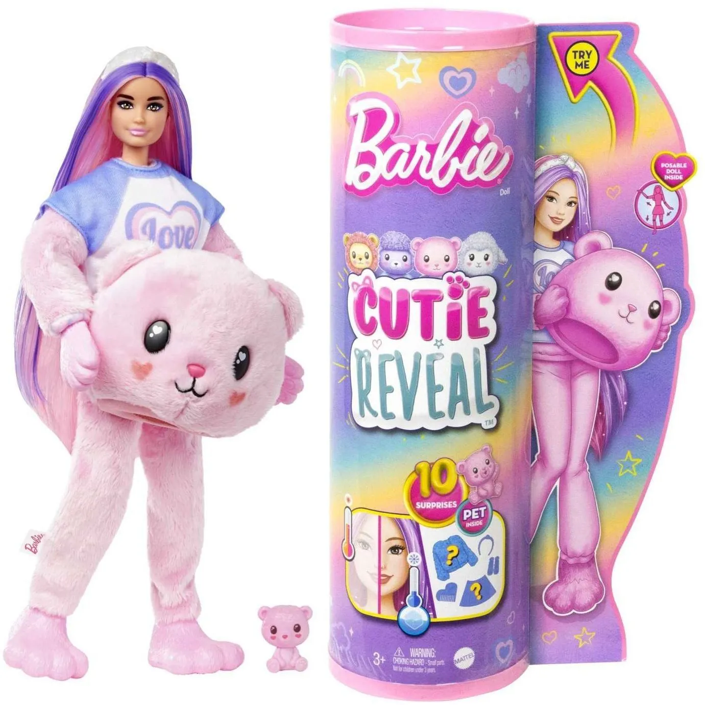 Лялька Barbie &quot;Cutie Reveal&quot; серії &quot;М&#039;які та пухнасті&quot;  ведмежа
