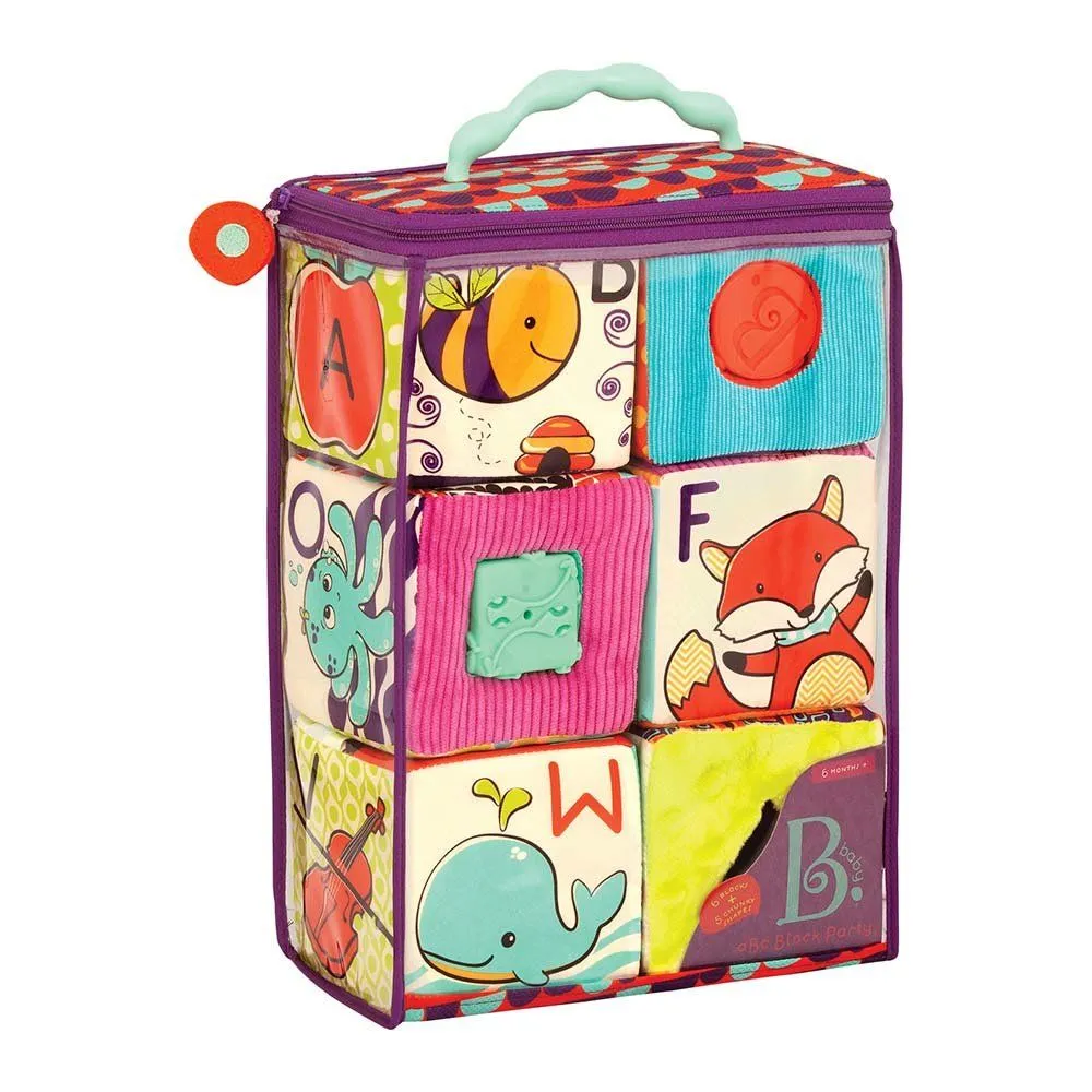 Розвиваючі м&#039;які кубики-сортери ABC S2 (6 кубиків, в сумочці)