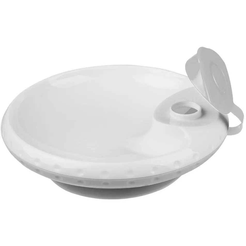 Мисочка з присоскою та підігрівачем їжі (Сірий) "BabyOno"