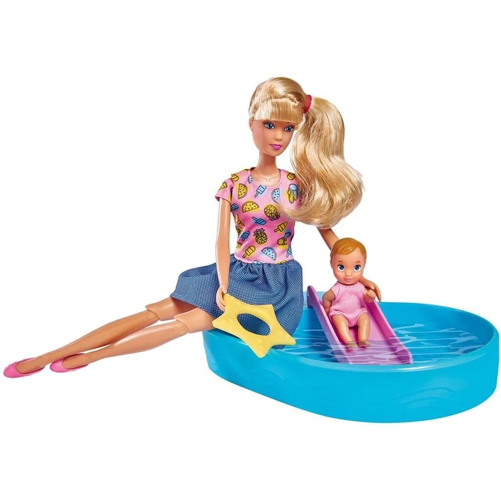 Ляльковий набір Штеффі &quot;Басейн&quot; з пупсом та аксесуарами, 3+