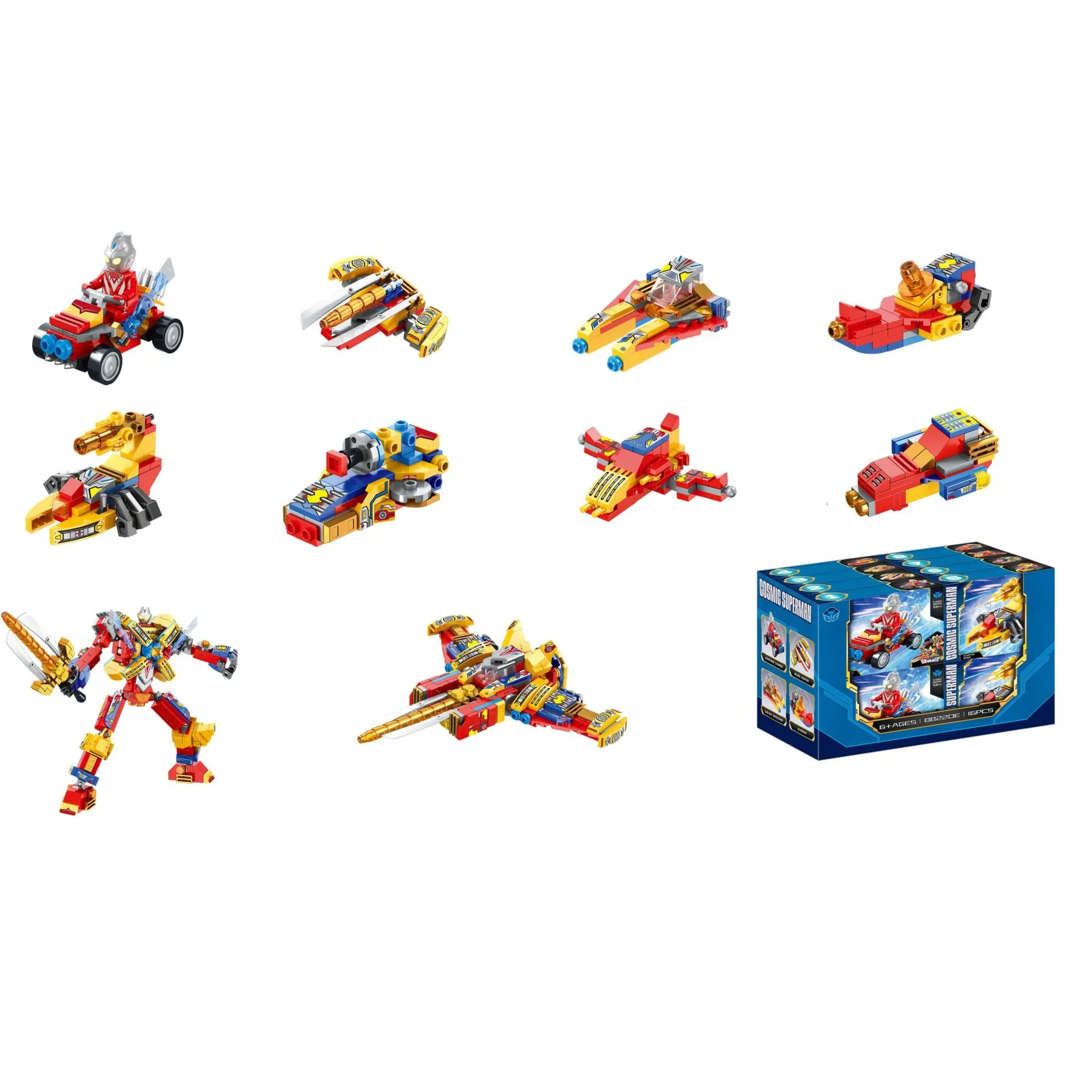 Іграшка-трансформер COSMIC SUPERMAN (10 різних форм)