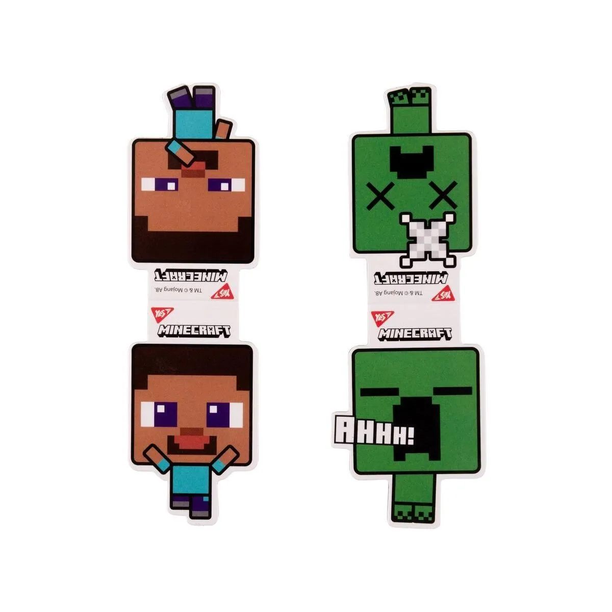 Закладки магнітні Yes &quot;Minecraft Creeper&quot;, 2шт