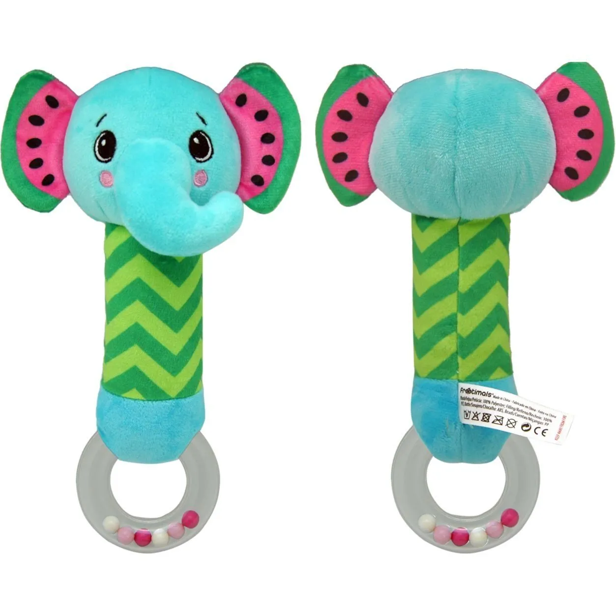 DISCOVERY &amp; PLAY - MELANY MELEPHANT ПЛЮШЕВА ІГРАШКА-БРЯЗКАЛЬЦЕ FROOTIMALS