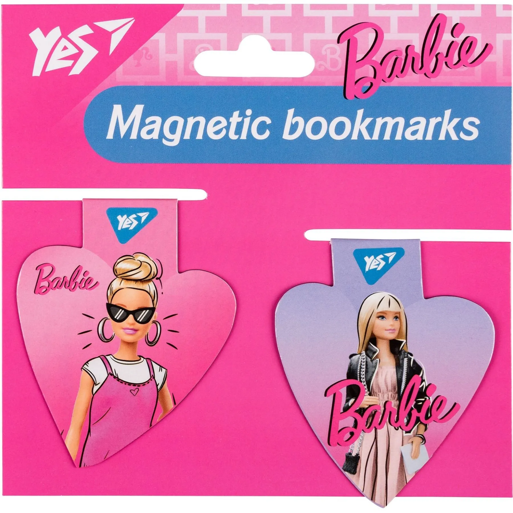 Закладки магнітні Yes &quot;Barbie heart&quot;, 2шт