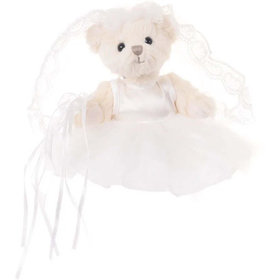 М&#039;яка іграшка &quot;Ведмедик Кіара у весільній сукні&quot;, 15см