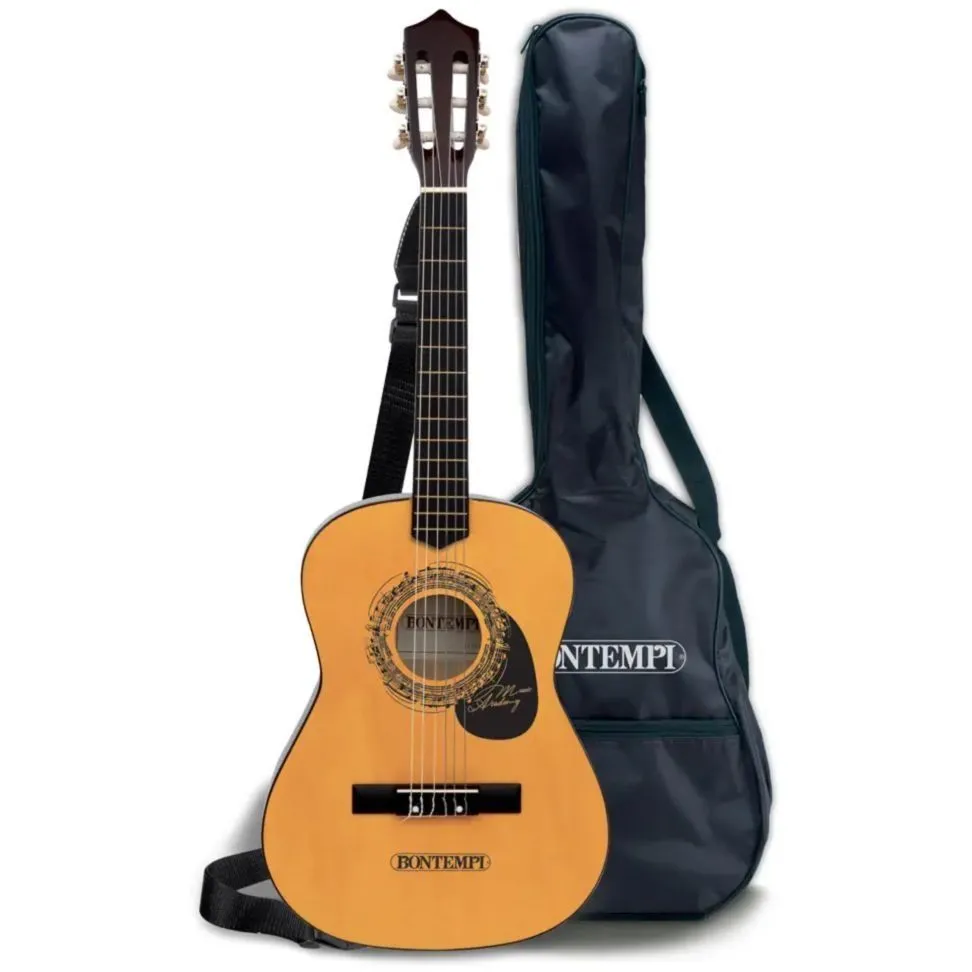 Деревяна класична гітара 92 см з плечовим ременем і чохлом