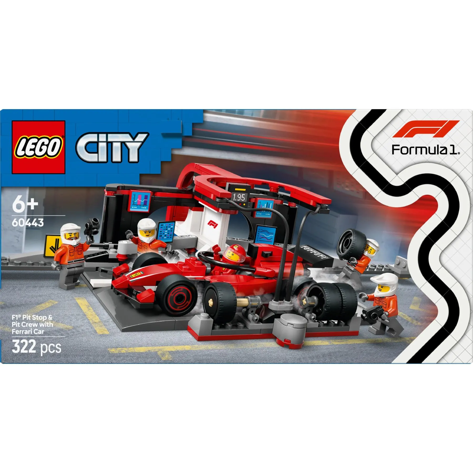Конструктор Піт-стоп і піт-екіпаж F1^ з болідом Ferrari LEGO City