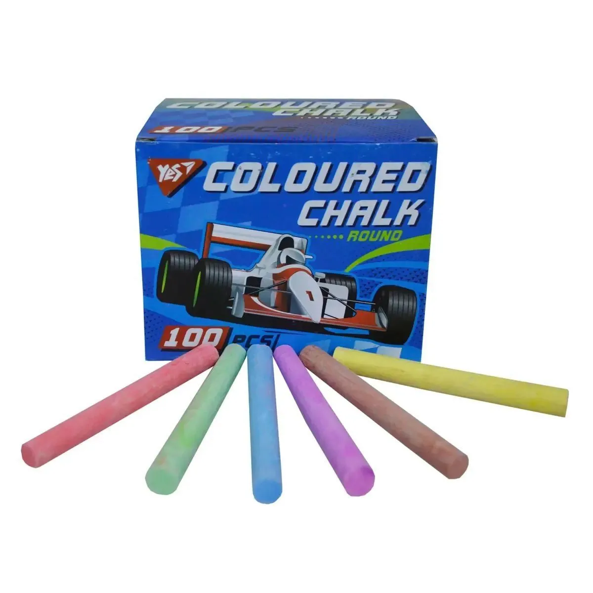 Крейда YES кольорова, кругла, 100 шт &quot;Full power&quot;