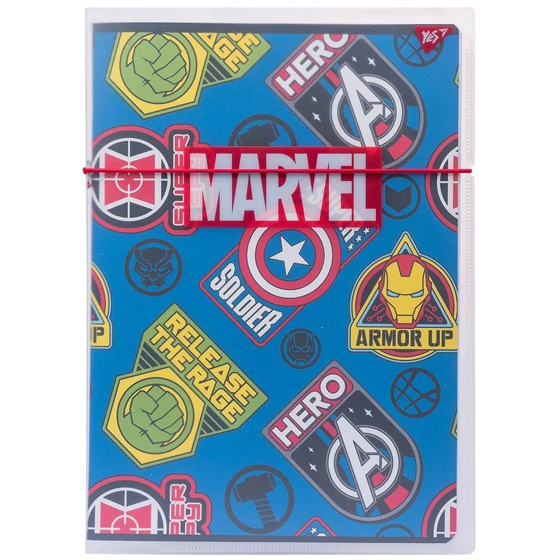 Зошит А4/48 кл. в пластиковій папці з малюнком "MARVEL HERO" YES