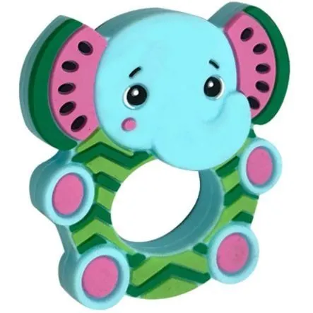 СИЛІКОНОВИЙ ПРОРІЗУВАЧ ТА БРЯЗКАЛЬЦЕ  MELANY MELEPHANT FROOTIMALS