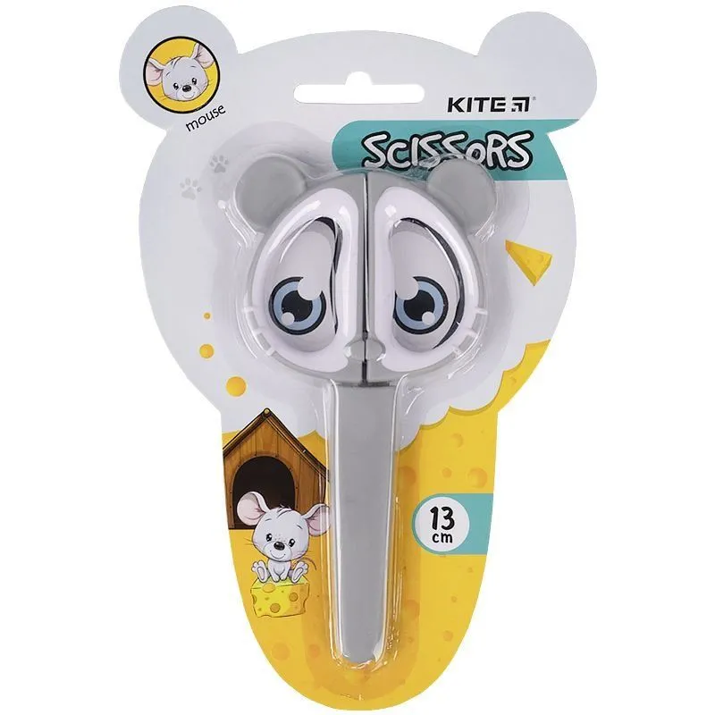Ножиці  дитячі в футлярі, 13см Mouse Kite
