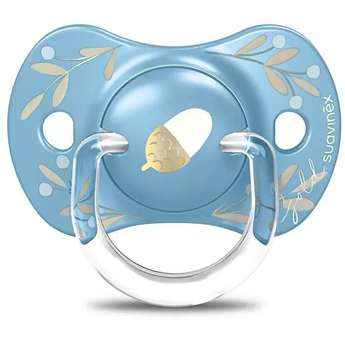 Пустушка фізіологічна, +18 місяців, "Gold Edition"/блакитна