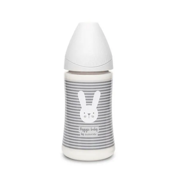 Пляшечка &quot;Hygge - Затишні історії&quot; 270 мл (трьох позиційна соска), сіра