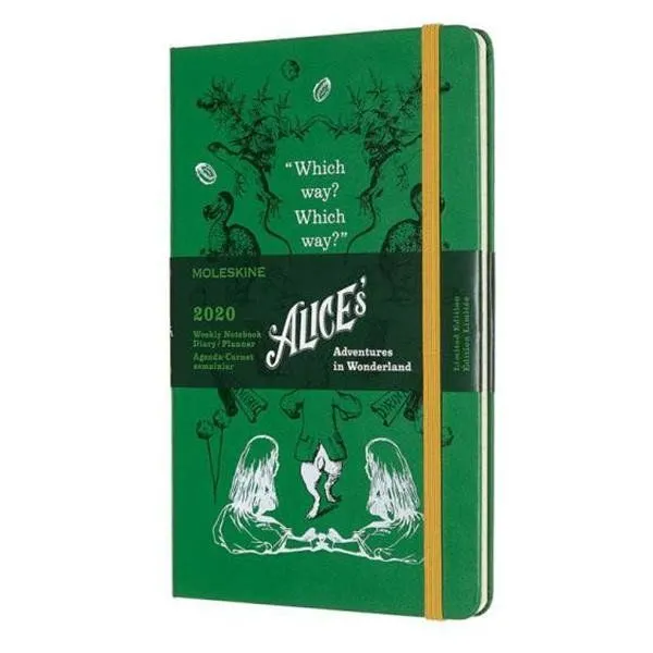 Еженедельник Moleskine 2020 Alice средний / Зеленый