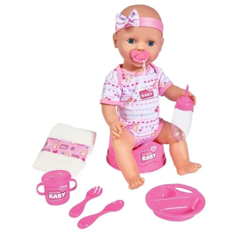 Пупс NBB &quot;Догляд за малюком&quot; з аксес., рожевий, 43 см, 3+