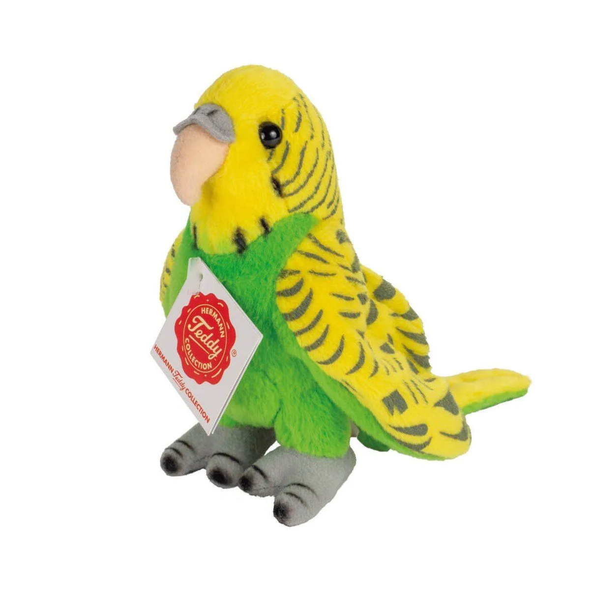 Іграшка м&#039;яка Хвилястий папужка зелений 13 см