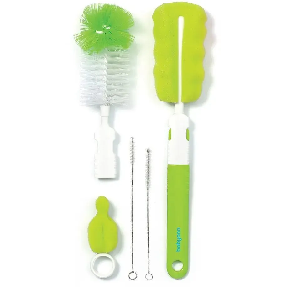 Йоршики (набір) для миття пляшок з зміною ручкою (Зелений) &quot;BabyOno&quot;